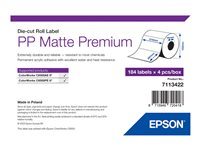 Epson Premium - die cut labels - matte - 736 label(s) - A4 7113422