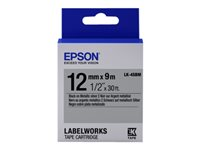 Epson LabelWorks LK-4SBM - label tape - 1 cassette(s) - Roll (1.2 cm x 9 m) C53S654019