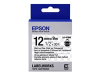 Epson LabelWorks LK-4TBW - label tape - 1 cassette(s) - Roll (1.2 cm x 9 m) C53S654015