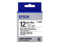 Epson LabelWorks LK-4WBB - label tape - 1 cassette(s) - Roll (1.2 cm x 9 m) C53S654023