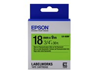 Epson LabelWorks LK-5GBF - label tape - 1 cassette(s) - Roll (1.8 cm x 9 m) C53S655005
