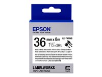 Epson LK-7WBVS - self-laminating cable wrap label tape - 1 cassette(s) - Roll (3.6 cm x 8 m) C53S657014