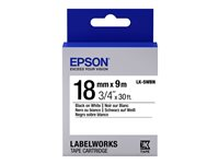 Epson LabelWorks LK-5WBN - label tape - 1 cassette(s) - Roll (1.8 cm x 9 m) C53S655006