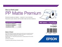 Epson Premium - die cut labels - matte - 3840 label(s) - 76 x 127 mm 7113421
