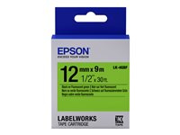 Epson LabelWorks LK-4GBF - label tape - 1 cassette(s) - Roll (1.2 cm x 9 m) C53S654018