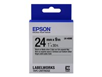 Epson LabelWorks LK-6SBE - label tape - 1 cassette(s) - Roll (2.4 cm x 9 m) C53S656009