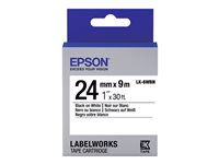Epson LabelWorks LK-6WBN - label tape - 1 cassette(s) - Roll (2.4 cm x 9 m) C53S656006