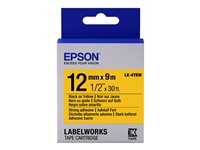 Epson LabelWorks LK-4YBW - label tape - 1 cassette(s) - Roll (1.2 cm x 9 m) C53S654014