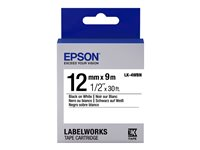 Epson LabelWorks LK-4WBN - label tape - 1 cassette(s) - Roll (1.2 cm x 9 m) C53S654021